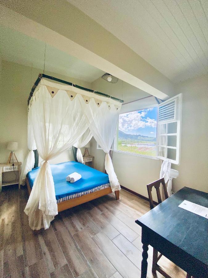 Chambre Et Sdb Privative Ylang Ylang Vue Mont Pelee Dans Maison Partagee Le Morne-Rouge Esterno foto